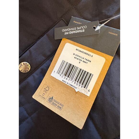 NWT The North Face Cuchillo Parka Sherpa Quilted Coat Fleece Lined Size S - Picture 8 of 8